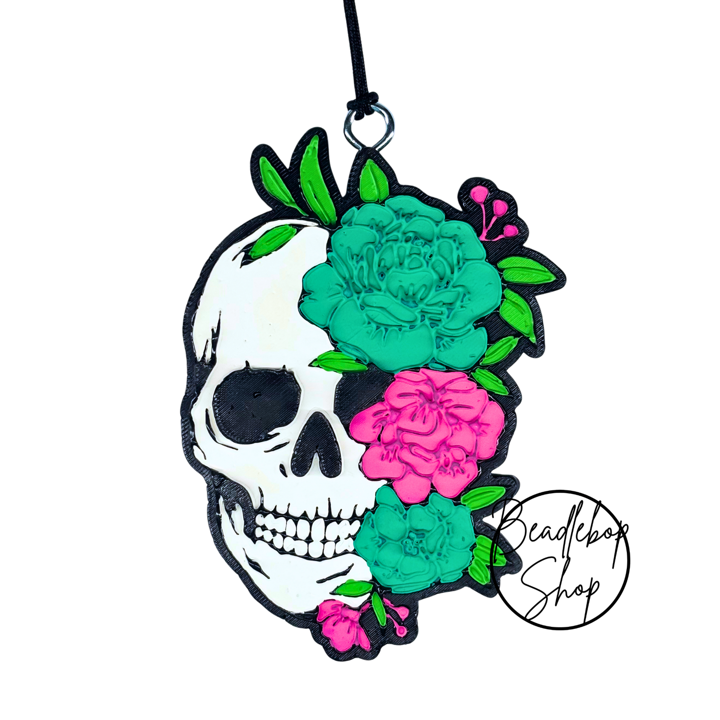 Skull with flowers