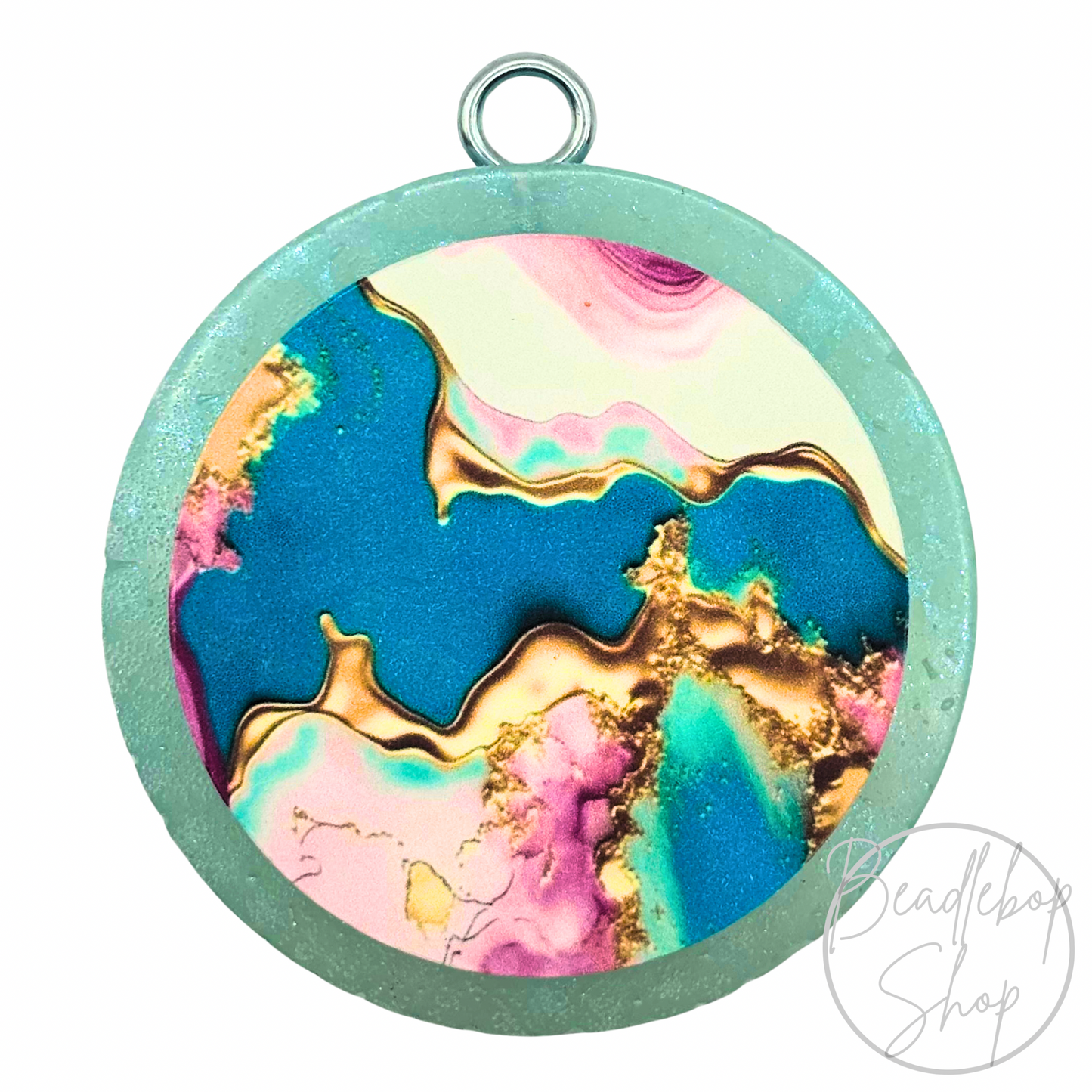 Pink & Gold Swirl Freshie