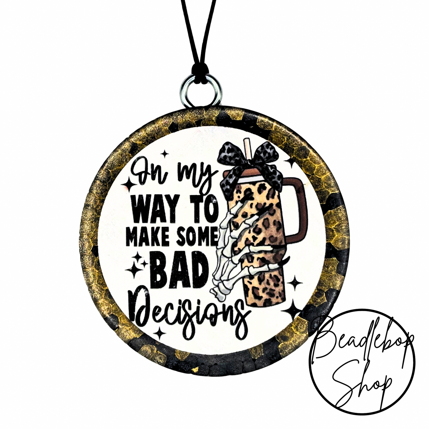 Leopard Bad Decisions Freshie