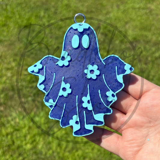 Blue Floral Ghost Freshie