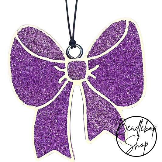 Purple Diamond Bow Freshie