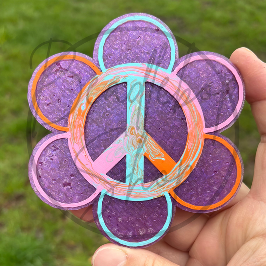 PBO Tye-Dye Peace FlowerFreshie
