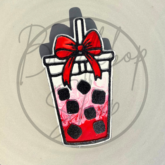 Red Themed Mixed Drink Freshie