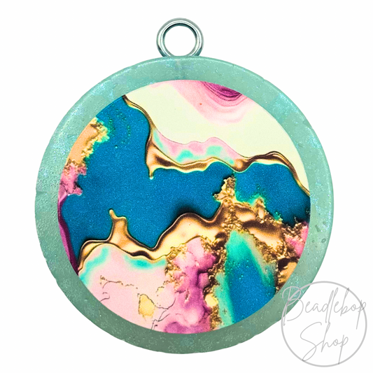 Pink & Gold Swirl Freshie